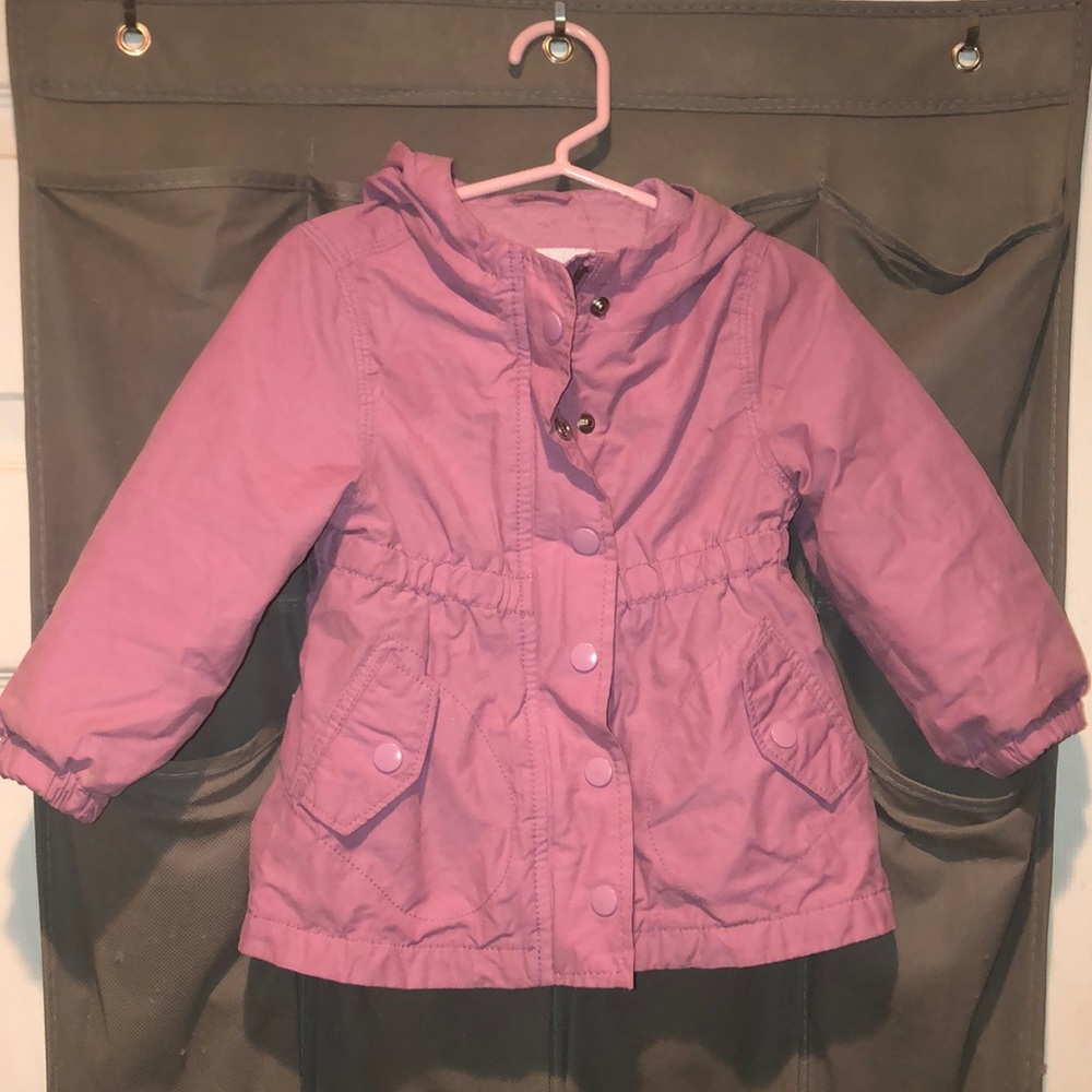 Purple toddler hooded jacket
